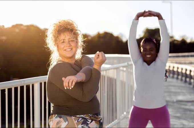 Women staying active after starting weight loss injections, showing commitment to health goals